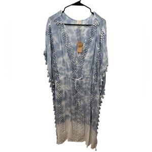 Surf Gypsy Tassel Boho Swim Coverup Size Small